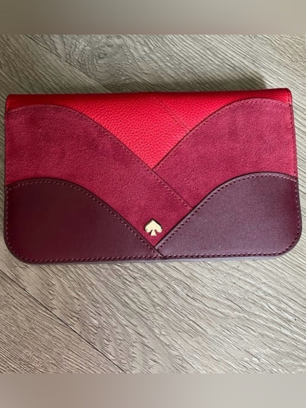 Kate Spade Nadine Patchwork Colorblock Clutch Wallet, Pink/Purple/Mauve